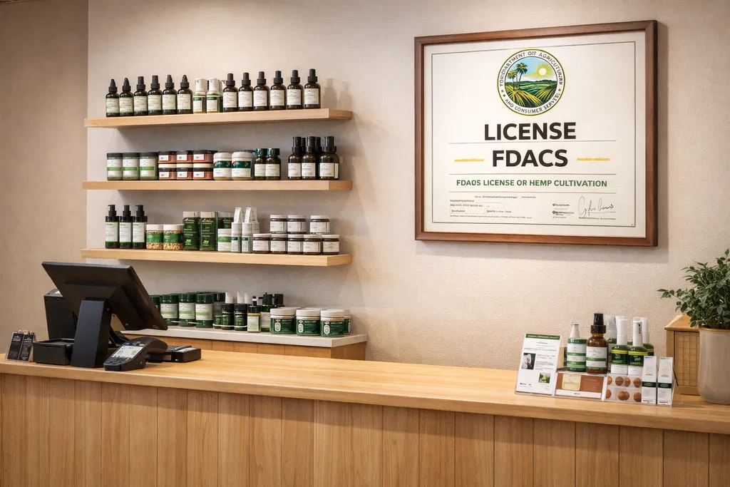 Hemp CBD retail store licensing and compliance in Florida